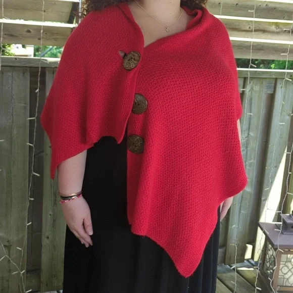 Red Multipurpose Scarf - Picture 2 of 12